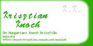 krisztian knoch business card